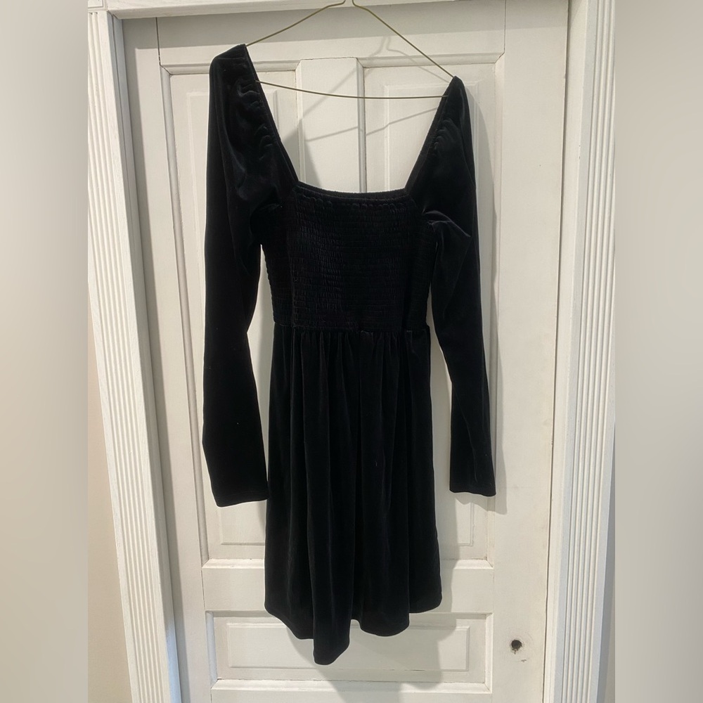 Black Gap velvet dress